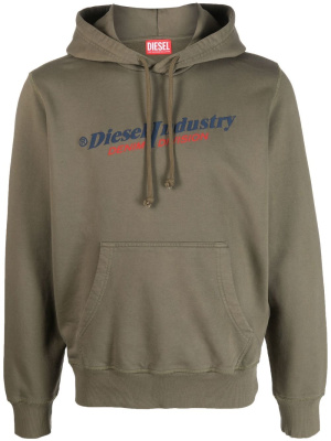 

Logo-print cotton hoodie, Diesel Logo-print cotton hoodie