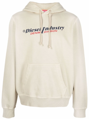 

Logo-print pullover hoodie, Diesel Logo-print pullover hoodie