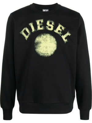 

Logo-print cotton sweatshirt, Diesel Logo-print cotton sweatshirt