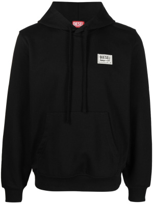 

Logo-print cotton-blend hoodie, Diesel Logo-print cotton-blend hoodie