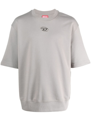 

Logo-appliqué short-sleeve sweatshirt, Diesel Logo-appliqué short-sleeve sweatshirt