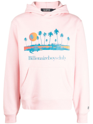 

Logo-print cotton hoodie, Billionaire Boys Club Logo-print cotton hoodie