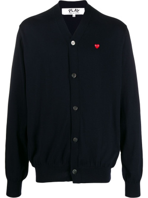 

Heart logo V-neck cardigan, Comme Des Garçons Play Heart logo V-neck cardigan