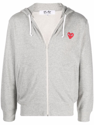 

Heart-motif zipped hoodie, Comme Des Garçons Play Heart-motif zipped hoodie