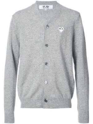 

Logo badge cardigan, Comme Des Garçons Play Logo badge cardigan