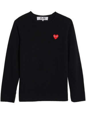 

Logo-patch cotton jumper, Comme Des Garçons Play Logo-patch cotton jumper