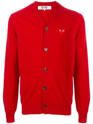 

Embroidered logo cardigan, Comme Des Garçons Play Embroidered logo cardigan