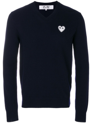 

V-neck jumper, Comme Des Garçons Play V-neck jumper