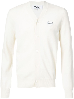 

Cardigan with white heart, Comme Des Garçons Play Cardigan with white heart