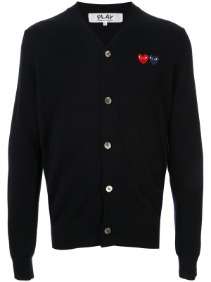 

Embroidered logo cardigan, Comme Des Garçons Play Embroidered logo cardigan