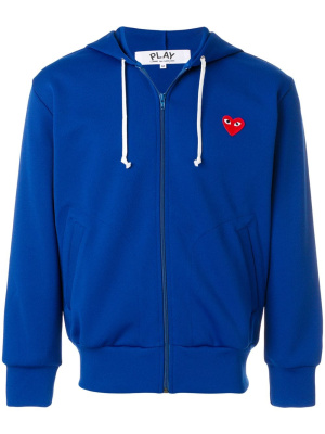 

Zipped heart logo hoodie, Comme Des Garçons Play Zipped heart logo hoodie