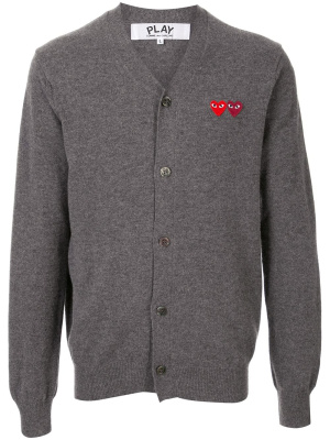 

Embroidered logo cardigan, Comme Des Garçons Play Embroidered logo cardigan