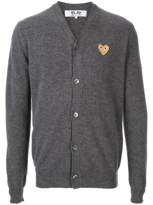 

Embroidered logo cardigan, Comme Des Garçons Play Embroidered logo cardigan