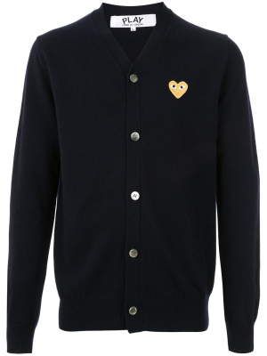 

Embroidered logo cardigan, Comme Des Garçons Play Embroidered logo cardigan