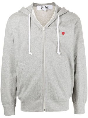 

Heart patch zip-up hoodie, Comme Des Garçons Play Heart patch zip-up hoodie