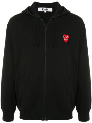 

Embroidered logo hoodie, Comme Des Garçons Play Embroidered logo hoodie