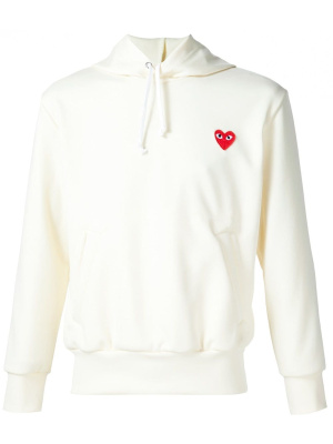 

Heart appliqué hoodie, Comme Des Garçons Play Heart appliqué hoodie