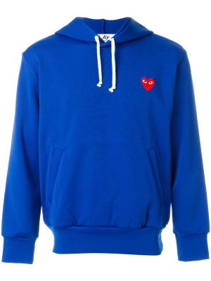 

Heart appliqué hoodie, Comme Des Garçons Play Heart appliqué hoodie