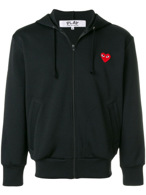 

Heart-patch zip-up hoodie, Comme Des Garçons Play Heart-patch zip-up hoodie