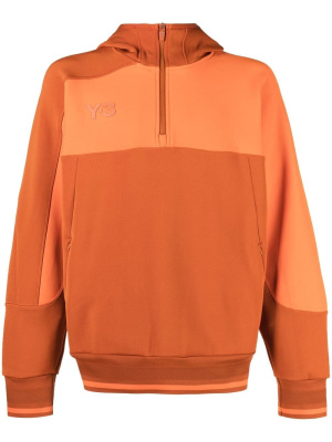 

Logo-patch zip-front hoodie, Y-3 Logo-patch zip-front hoodie