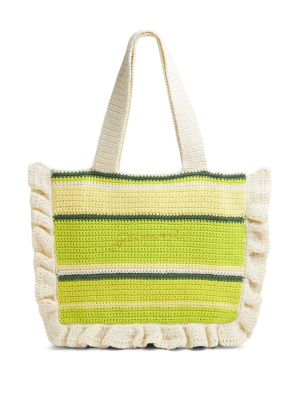 

Stripe-pattern knitted tote bag, GANNI Stripe-pattern knitted tote bag