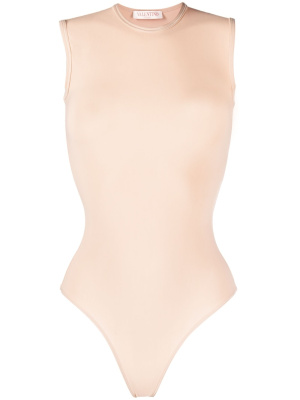 

Logo-embroidered sleeveless bodysuit, Valentino Garavani Logo-embroidered sleeveless bodysuit