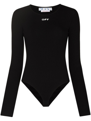 

Logo print long-sleeve bodysuit, Off-White Logo print long-sleeve bodysuit
