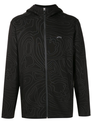 

X AJBXG reflective-detail hoodie, BOSS X AJBXG reflective-detail hoodie