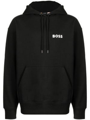 

Chest logo-print detail hoodie, BOSS Chest logo-print detail hoodie