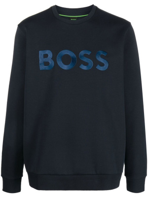 

Logo-print long-sleeve sweatshirt, BOSS Logo-print long-sleeve sweatshirt