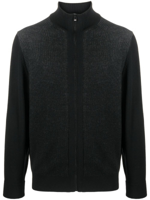 

Ribbed full-zip cardigan, BOSS Ribbed full-zip cardigan