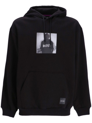 

Graphic-print pullover hoodie, BOSS Graphic-print pullover hoodie