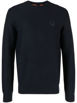

Logo-patch crew-neck jumper, BOSS Logo-patch crew-neck jumper