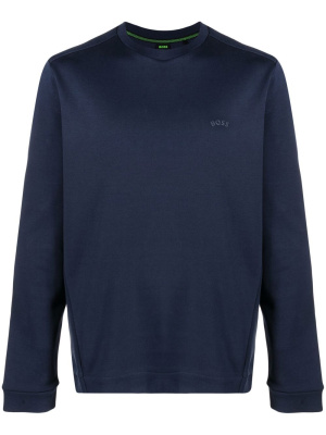

Salbo Curved logo-print sweatshirt, BOSS Salbo Curved logo-print sweatshirt