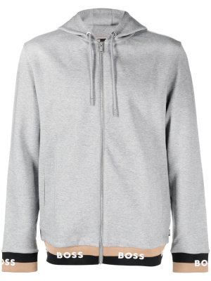 

Logo-detail cotton-blend hoodie, BOSS Logo-detail cotton-blend hoodie