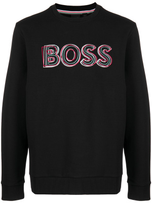 

Logo print crew-neck sweatshirt, BOSS Logo print crew-neck sweatshirt