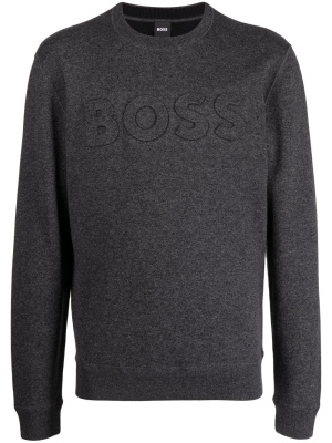 

Raised-logo crew-neck jumper, BOSS Raised-logo crew-neck jumper
