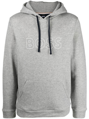 

Contrast-detail drawstring hoodie, BOSS Contrast-detail drawstring hoodie