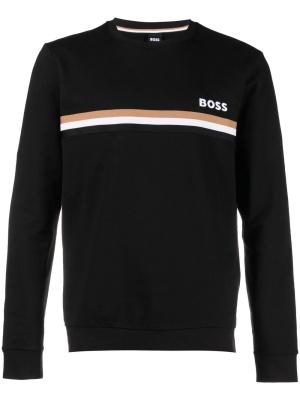 

Stripe-detail crew-neck sweatshirt, BOSS Stripe-detail crew-neck sweatshirt