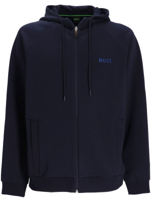 

Logo-print zip-up hoodie, BOSS Logo-print zip-up hoodie