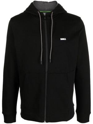 

Zip-up cotton hoodie, BOSS Zip-up cotton hoodie