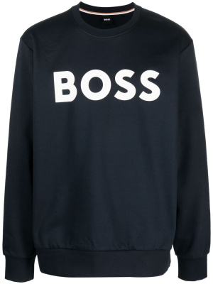 

Logo-print cotton sweatshirt, BOSS Logo-print cotton sweatshirt