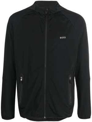 

Embroidered-logo zip sweatshirt, BOSS Embroidered-logo zip sweatshirt