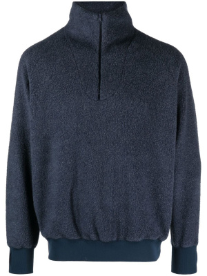 

Short-zip knit jumper, BEAMS PLUS Short-zip knit jumper