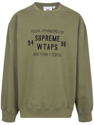 

X WTAPS crew-neck sweatshirt, Supreme X WTAPS crew-neck sweatshirt