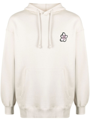 

Floral print cotton hoodie, Camper Floral print cotton hoodie