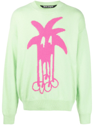

Douby intarsia-knit jumper, Palm Angels Douby intarsia-knit jumper