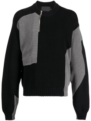 

Zip-detail ribbed-knit jumper, HELIOT EMIL Zip-detail ribbed-knit jumper