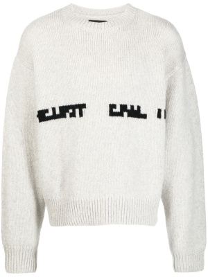 

Knitted crew-neck jumper, HELIOT EMIL Knitted crew-neck jumper