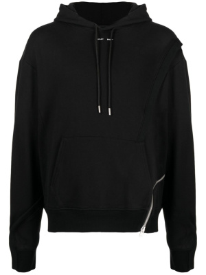 

Zipped organic cotton hoodie, HELIOT EMIL Zipped organic cotton hoodie